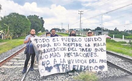 Afectados por el Suburbano amagan con impedir obras