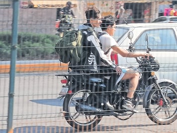 Pese a la obligatoriedad, motociclistas no usan casco
