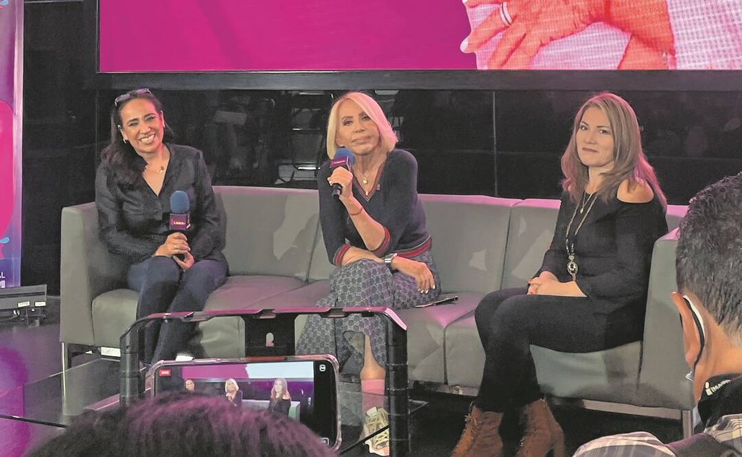 Carolina Rangel, productora; Laura y Aída Montes, jefa de contenido. Foto: Nicole Trejo/ EL UNIVERSAL.