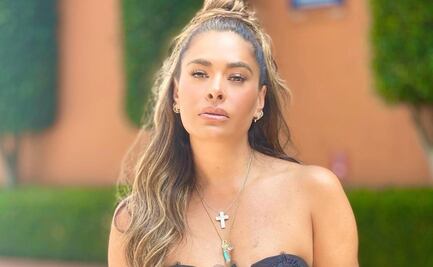 El vestido semitransparente de Galilea Montijo que estiliza la figura