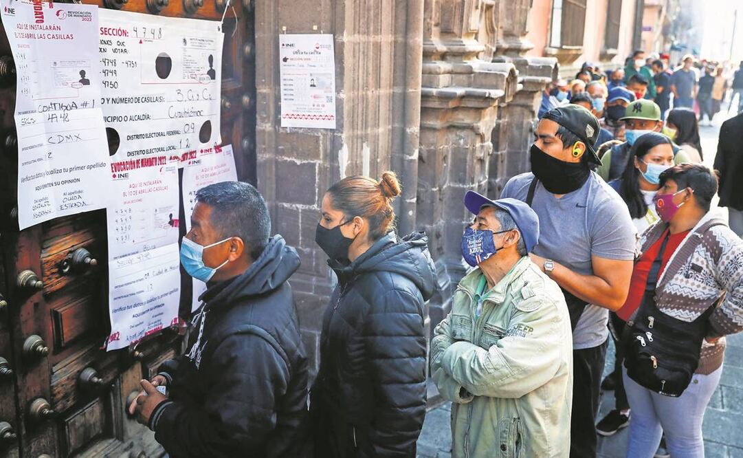 La Ciudad de México y el Estado de México fueron de las entidades que aportaron más votantes en la consulta de revocación, con casi 3 millones entre las dos. Foto: Juan Boites/ EL UNIVERSAL. 