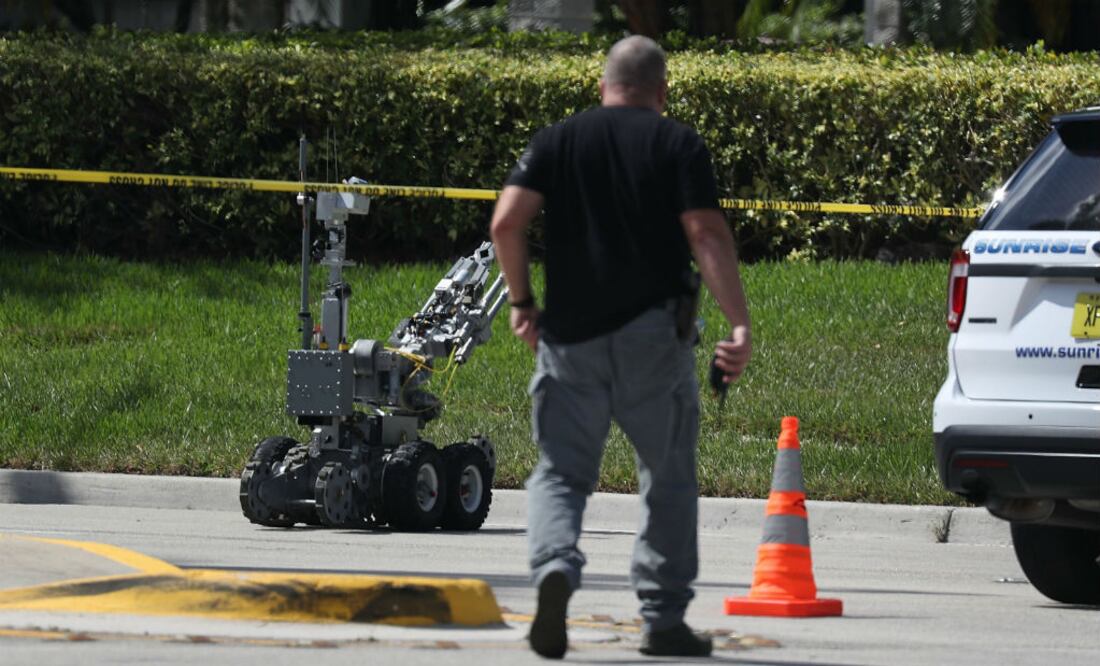 La interceptación de estos paquetes ocurre en plena campaña para las legislativas de mitad de mandato del 6 de noviembre. FOTO: AFP