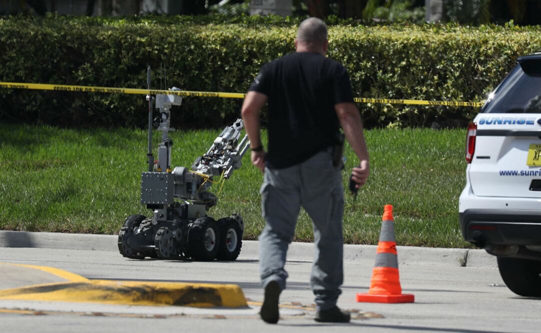 La interceptación de estos paquetes ocurre en plena campaña para las legislativas de mitad de mandato del 6 de noviembre. FOTO: AFP