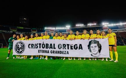 América Femenil rinde un homenaje a Cristóbal Ortega; histórico jugador azulcrema