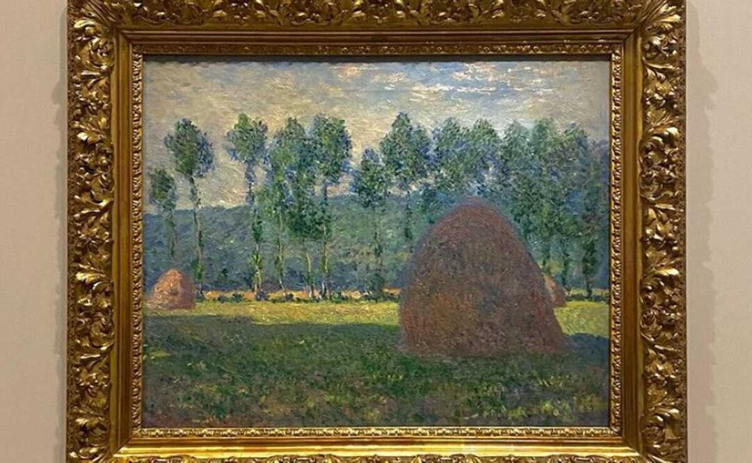 "Une meule près de Giverny", de Claude Monet, forma parte de la colección los hermanos Morozov, que se expone en la Fundación Louis Vuitton. Foto: Instagram Fondation Louis Vuitton