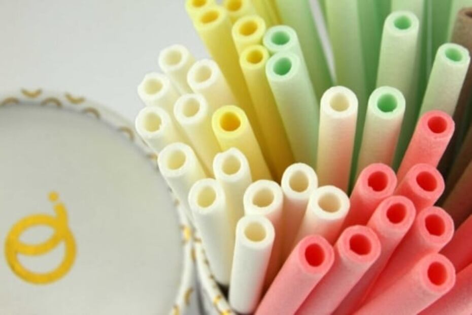 Reduce el uso de plástico con estos popotes comestibles