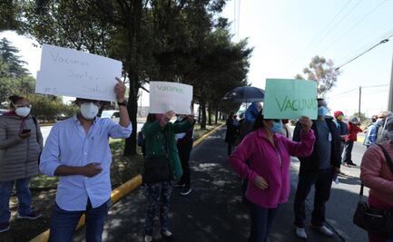 Personal médico privado e independiente exigen ser vacunados en Toluca