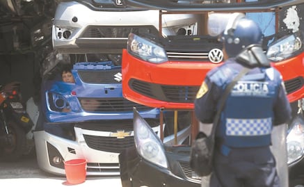 Lideran robo de autopartes cuatro alcaldías de CDMX
