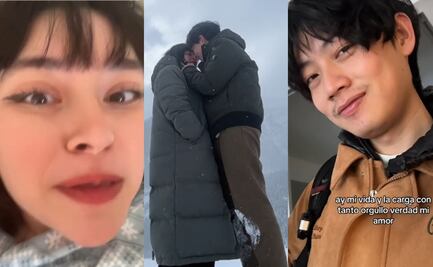 Chino sorprende a mexicana con propuesta de matrimonio en Canadá; video se viraliza en TikTok
