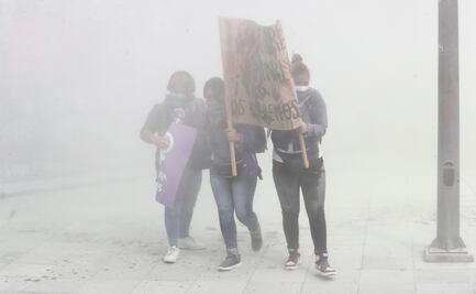 Hubo gas en la marcha 8M, pero no provino de la policía de CDMX: Figueroa