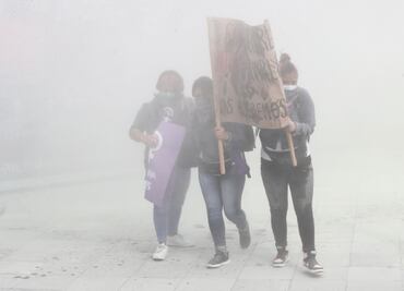 Hubo gas en la marcha 8M, pero no provino de la policía de CDMX: Figueroa