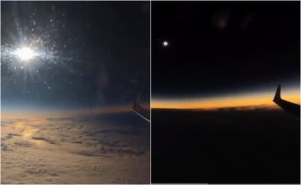 Eclipse Solar 2024: Así se ve el fenómeno astronómico desde un avión