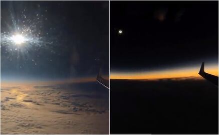Eclipse Solar 2024: Así se ve el fenómeno astronómico desde un avión
