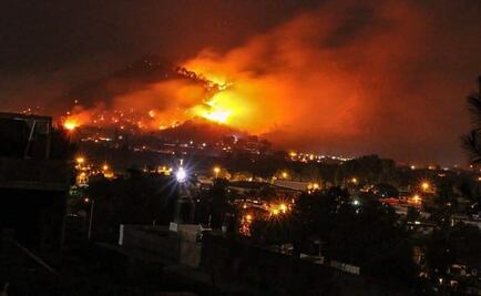 Declaran zona de emergencia por incendio que salió de control en Uruapan