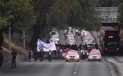 Reportan saldo blanco tras protesta de taxistas en la CDMX