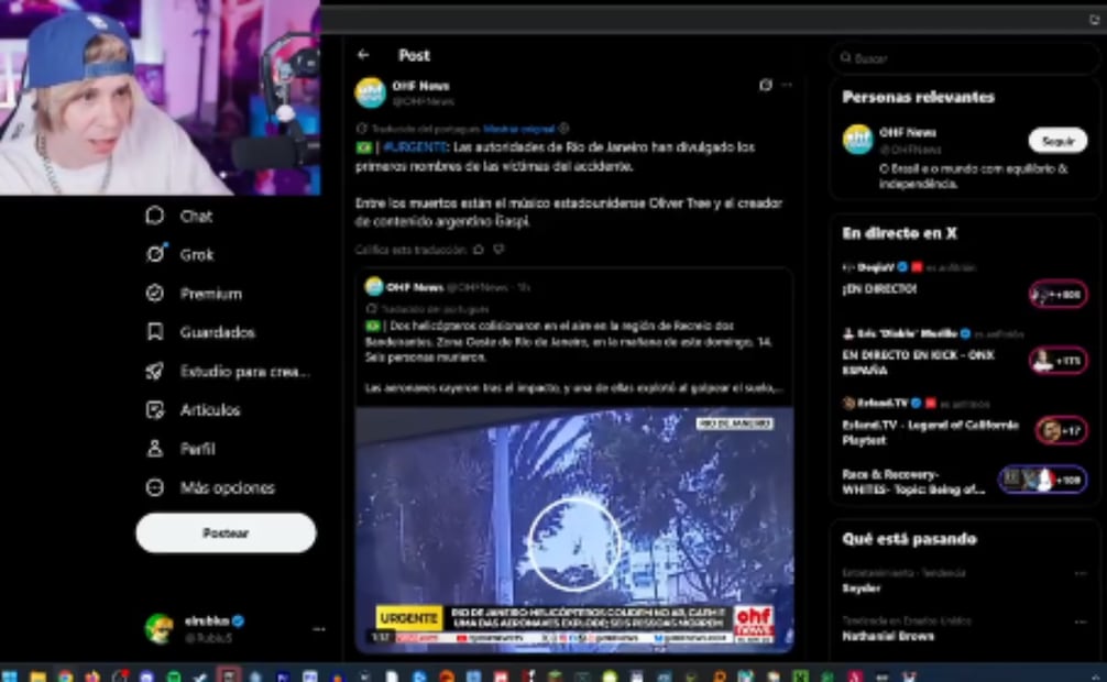 Foto: Captura de pantalla en X