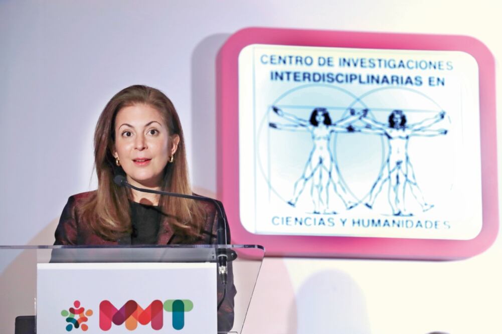 Durante el Foro Mujeres, Medios y TIC, Mónica Aspe indicó que se analizan los comentarios recibidos en la consulta pública sobre la Política Satelital. (IVÁN STEPHENS. EL UNIVERSAL)