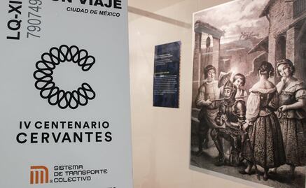Metro honra a Miguel de Cervantes con boleto