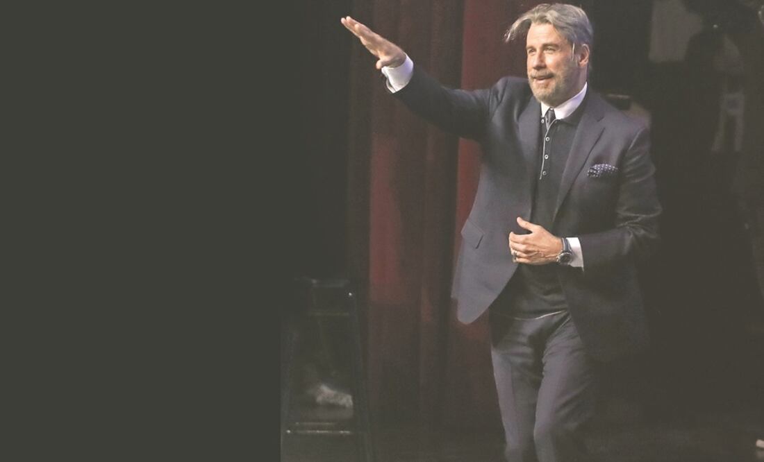 El histrión contó a los presentes que la escena del baile en Fiebre de sábado por la noche la hizo en una sola toma. (FOTO: BERENICE FREGOSO. EL UNIVERSAL)