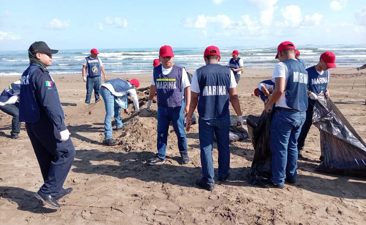 ️Recolectan huellas del desastre 

Elementos de la Secretaría de Marina retiraron 330 kg de material con hidrocarburo en playas de Alvarado, Veracruz.