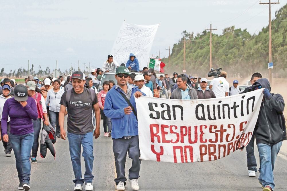 Las violaciones a los derechos ocurrieron el 17 de marzo de 2015, cuando se realizó la detención arbitraria de 200 jornaleros que se manifestaban en protesta por las inadecuadas condiciones laborales. (ARCHIVO EL UNIVERSAL)