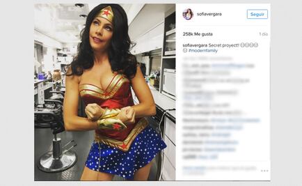 Sofía Vergara se disfraza de Wonder Woman 