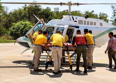 Sinaloa: dos menores resultan heridos en incendio; uno de ellos fue trasladado en helicóptero al Hospital Pediátrico