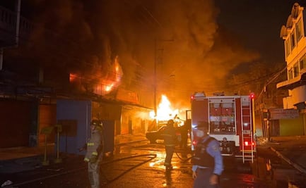 Incendio consume el mercado en San Pedro Sula, Honduras; comerciantes pierden negocios entre llamas y humo
