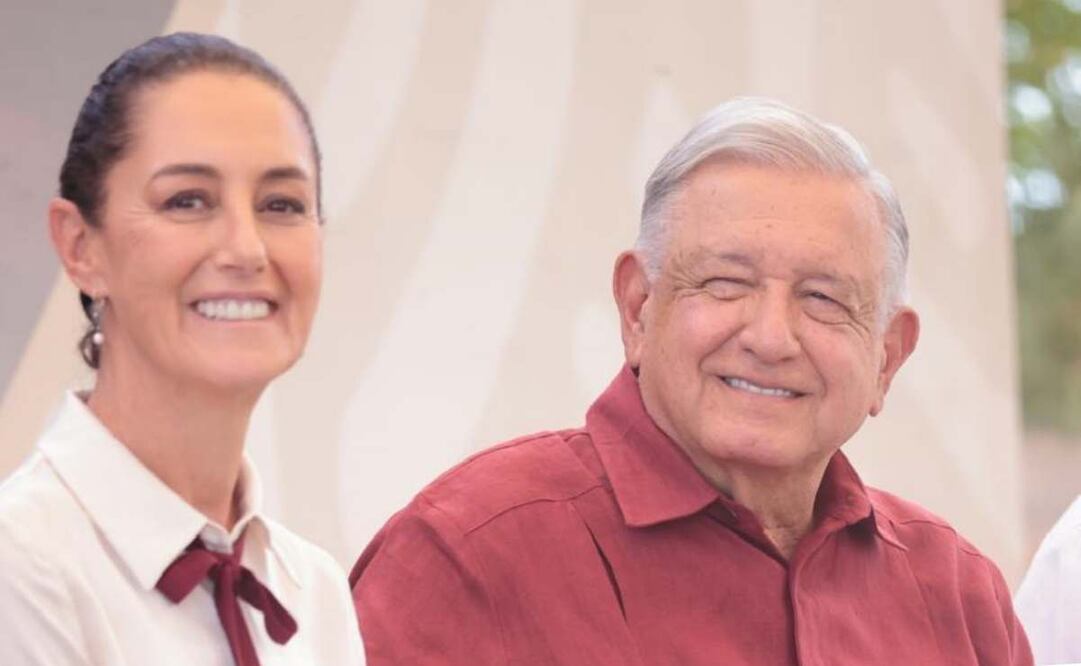 Andrés Manuel López Obrador y Claudia Sheinbaum. Foto: Captura de pantalla
