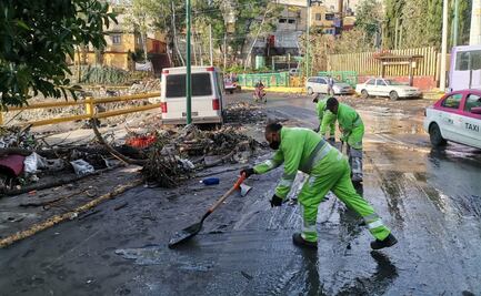 Autoridades atienden afectaciones por inundaciones en vialidades de Álvaro Obregón