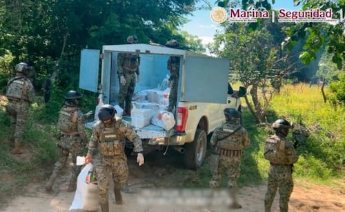 Marina asegura 834 kilos de cocaína en Tonalá, Chiapas; evita que 1.6 millones de dosis lleguen a las calles