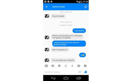 “Ola, yo te asalté”… Coquetea ladrón con su víctima en Facebook