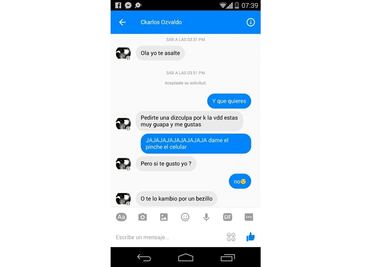 “Ola, yo te asalté”… Coquetea ladrón con su víctima en Facebook
