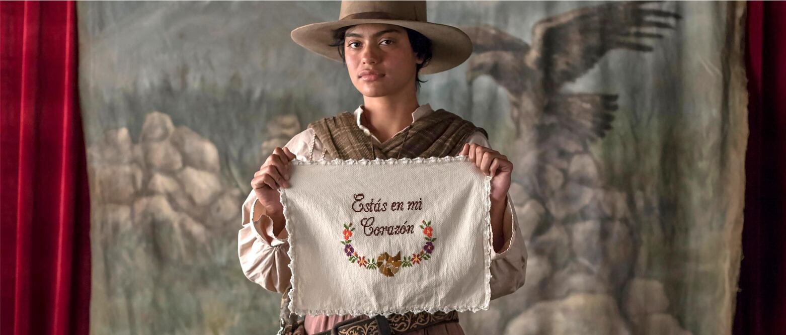 Andrea Aldama interpreta el papel protagónico de Emilia, quien se trasviste de arriero./ Crédito