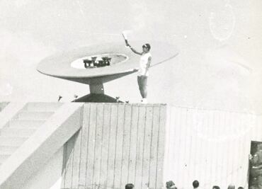 Así recordaba Enriqueta Basilio el encendido del pebetero en México 68