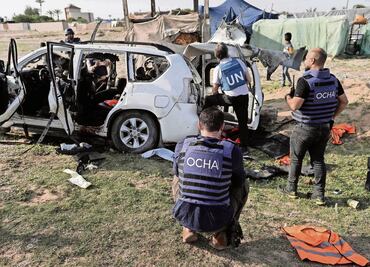 Llueven críticas a Israel por ataque a ONG en Gaza