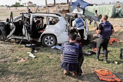 Llueven críticas a Israel por ataque a ONG en Gaza