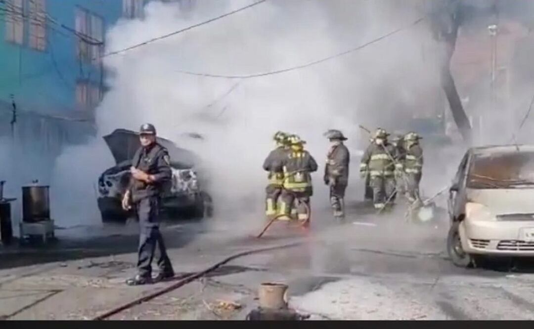 Incendio en la alcaldía Venustiano Carranza. Foto: Captura de pantalla, X