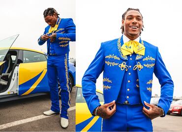 Jalen Ramsey llega al partido de los Rams vestido de mariachi