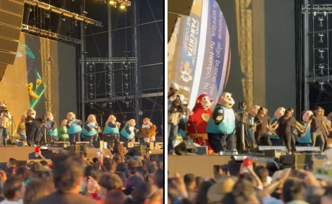 El momento más viral del festival.
Foto: Captura de pantalla