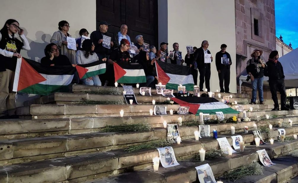 Zacatecas se une a las protestas contra asesinatos de periodistas en Gaza (12/08/2025). Foto: Diana Valdez / EL UNIVERSAL