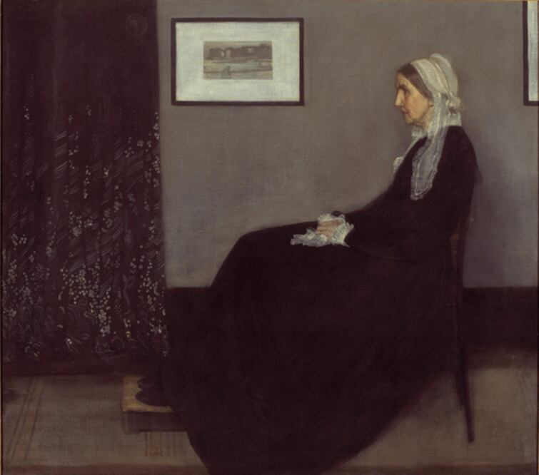 Arreglo en gris y negro n.º 1: Persona retratada, por Anna McNeill Whistler, Londres, 1871; óleo sobre lienzo. Foto: Museo de Orsay