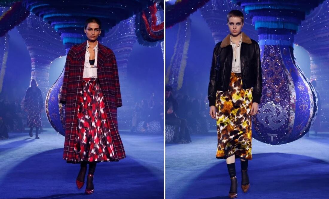 La falda midi fue protagonista en el desfile de Dior en la Semana de la Moda de París / Fotos: Dior