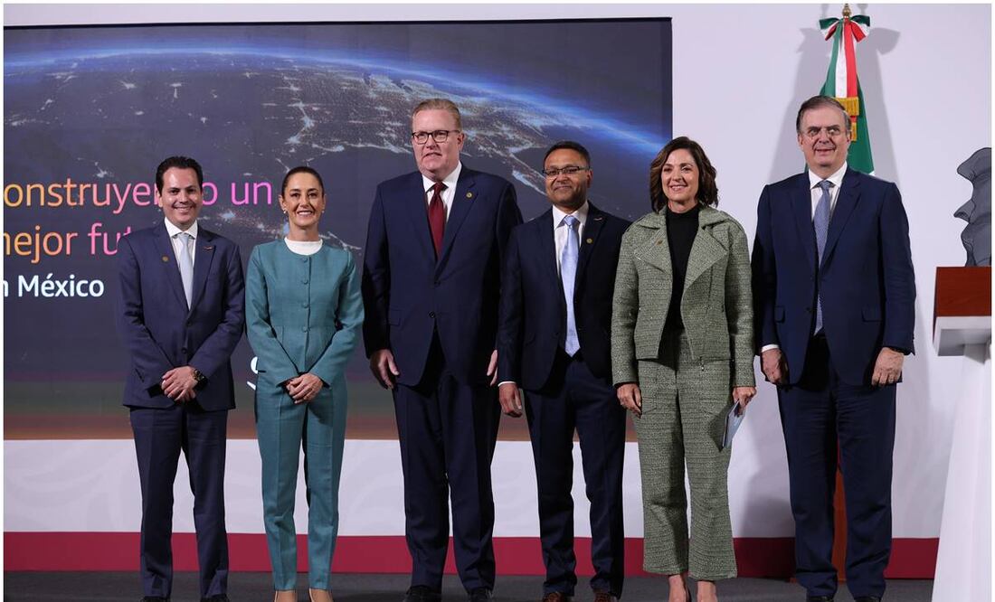 Claudia Sheinbaum, presidenta de México, durante su conferencia del 14 de enero del 2025. Foto: Diego Simón / EL UNIVERSAL