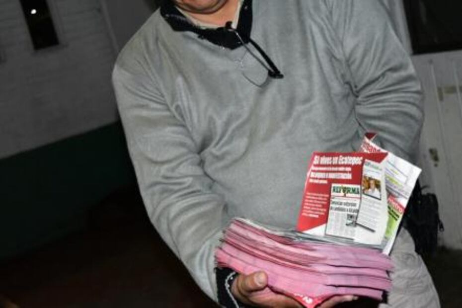 Detienen a sujetos con propaganda negra en contra de candidato de Fernando Vilchis