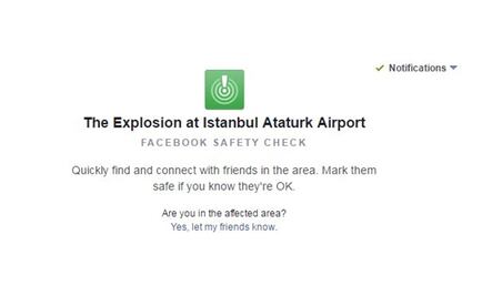 Facebook activa 'safety check' en Estambul tras atentado