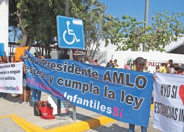 Reciben al Presidente con protestas por estancias