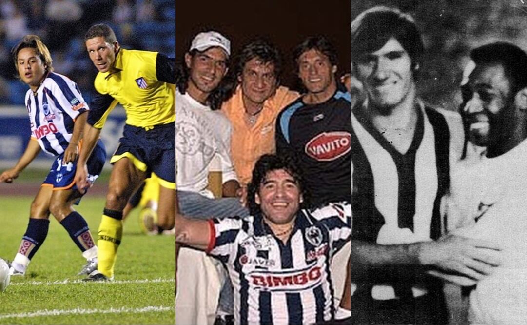 Lionel Messi se una a las leyendas del futbol que jugaron contra Monterrey FOTOS: ARCHIVO