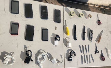 Realizan primeros esculques del 2026 en centro penitenciario de Culiacán; aseguran celulares, cargadores y artefactos punzocortantes  