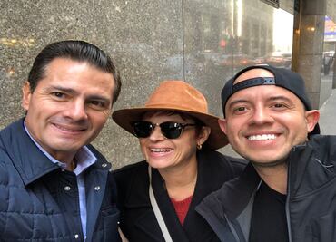 Tras polémica por el uso de peluca, Peña Nieto reaparece en Nueva York